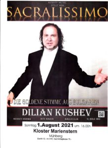 DILIAN KUSHEV - die goldene Stimme aus Bulgarien @ Klosterkirche in Mühlberg